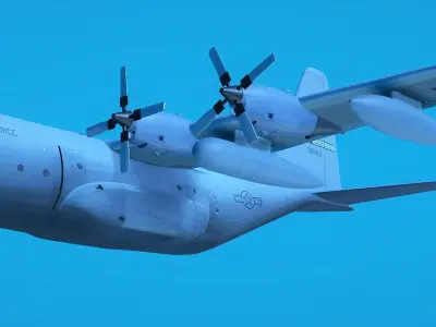 KC 130 Aircraft Free 3D model
