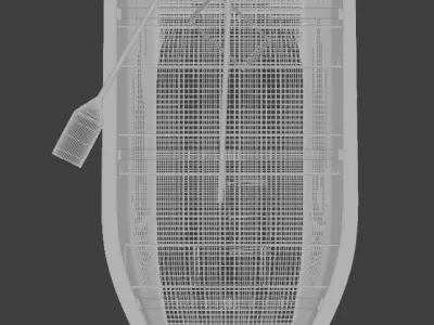 Bote - Boat Low-poly 3D model