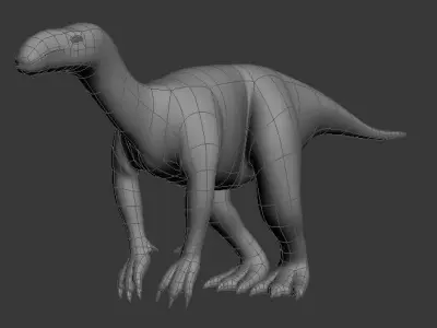 Dinosaur Low-poly 3D model 2