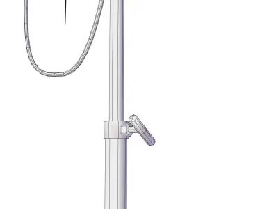 Low Poly Vintage IV Stand Low-poly 3D model