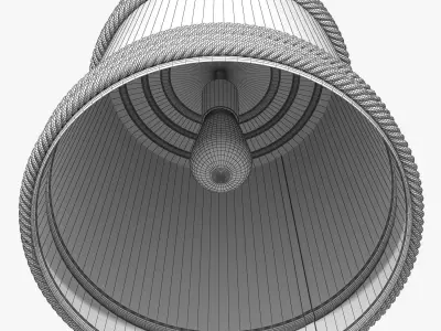 Hemp Pendant Lamp Suspension 3D model