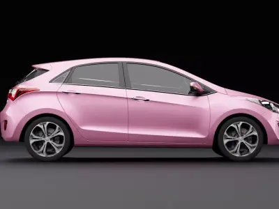 Hyundai i30 Metallic Pink  3D model