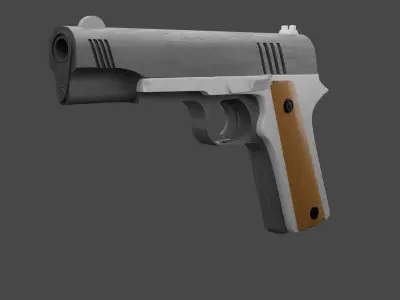 M1911 pistol Free low-poly 3D model