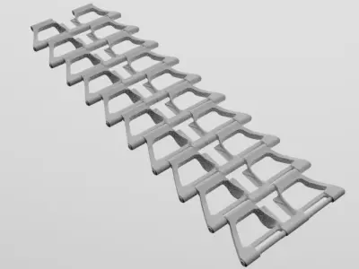 Panzer I Tracks Free low-poly 3D model