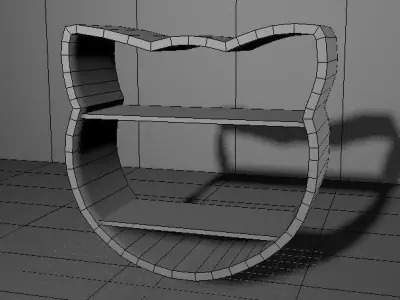 furniture cupboard Low-poly 3D model