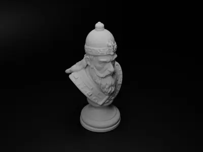 Ottoman Janissary Bust Chess 3D print model purchase