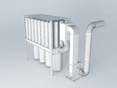 Nestro filter with fan, NSF 4-4-1200 Free 3D model