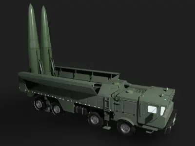 Iskander Low-poly 3D model