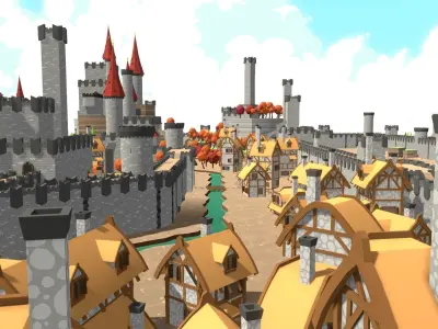 Lowpoly medieval asset Free low-poly 3D model
