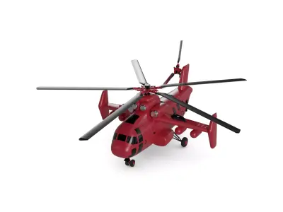 Heavy Lift Helicopter 3D model get