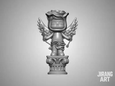boy alone Valentine Day STL 3D Print Model  3D print model