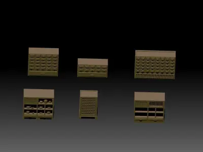 Tansu Chests 02 3D print model