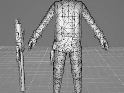 STAR WARS Nien Nunb - Low Poly Game - Battlefield - FBX MODEL Low-poly 3D model