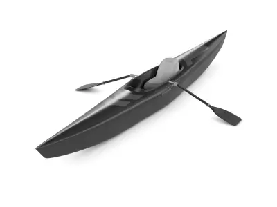 Rowboat Low-poly 3D model