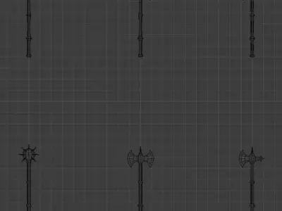 Roman Weapons Low-poly 3D model