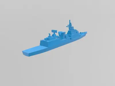 korea navy DDH-1 sea war game 3D print model