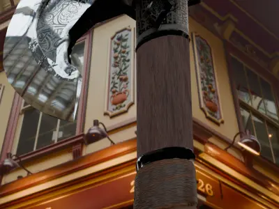 3D woodcutting axe hatchet tool Free low-poly 3D model