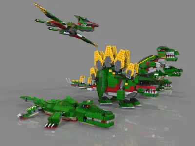 Lego Animals pack 3D model purchase
