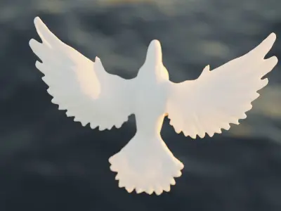 White dove 3D model