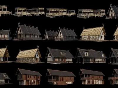 81 - 120 OLD MEDIEVAL BUILDINGS PACK 4K Textures GameReady purchase