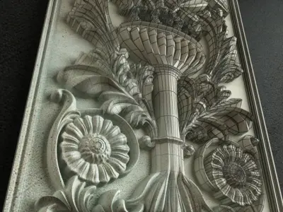 Classic Carving Ornament 002 3D model