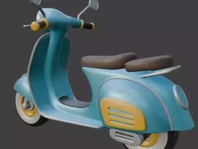 Scooter 3D Model 3D model buy