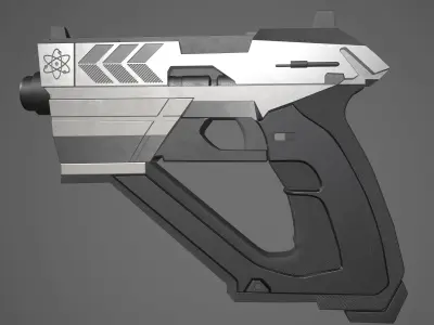 futuristic colt Free low-poly 3D model
