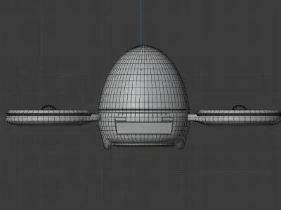 Personal Drone Low-poly 3D model