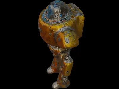 Robot Low-poly 3D model get