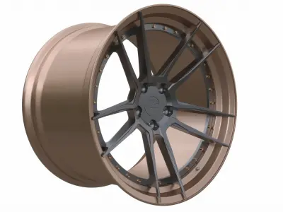 Zperformance wheel zp2 deep concave 3D model