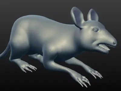 rat 3d model 3D model purchase