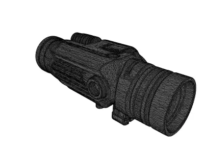 Futuristic Night Vision Monocular Scope 3D model