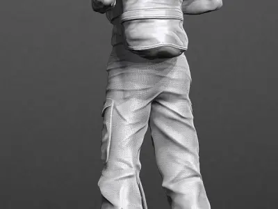 Luke Skywalker Training 3D model