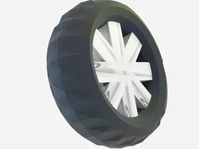 Wheel Free 3D model 4