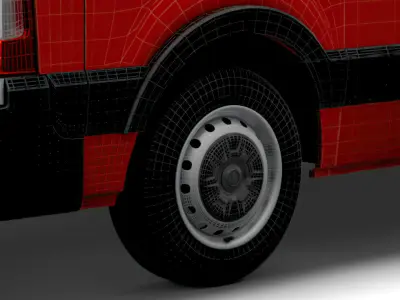 Vauxhall Movano 2020 wheel 3D model