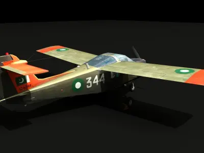 Super Mushshak MFI-17 Low-poly 3D model