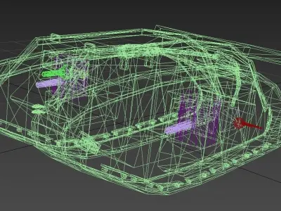 World War 1 Mark IV Tank  Low-poly 3D model