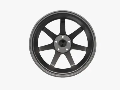 Enkei PF07 Wheel Rim 3D model