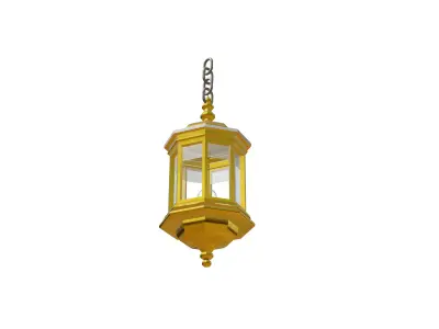 Arabic Ramadan Lantern or Fanous Lantern - 3D Light Model 3D model
