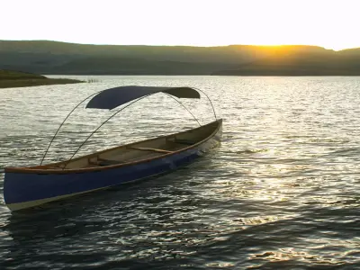 Canadian Canoe - Stitch and glue  3D model