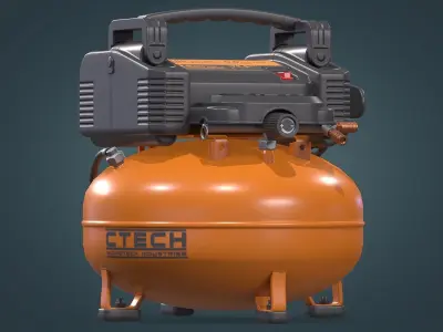 Air Compressor Low-poly 3D model get