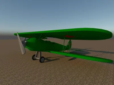 U-2 aircraft 3D model