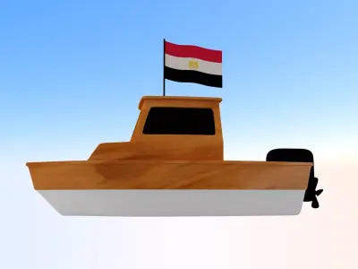 Egypt Fishing Boat 3D model