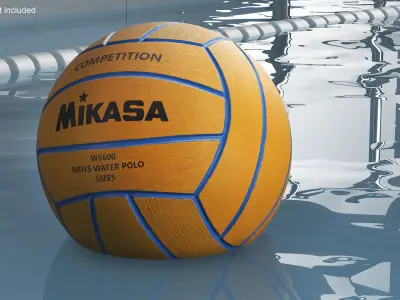 Water Polo Ball Mikasa 3D model