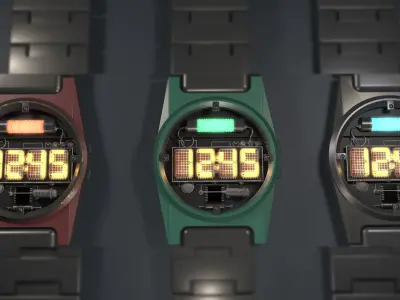Watch SCI-FI 3D model