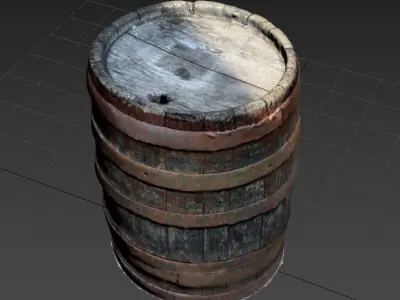 Barrel 3D model 3