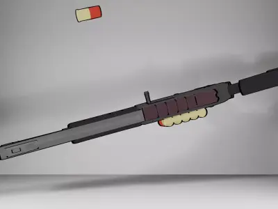 Benelli M4 Super 90 Low-poly 3D model purchase
