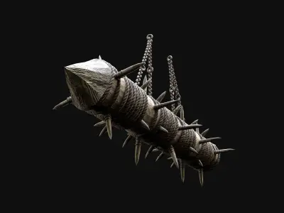 JAGGED LOG PITFALL BOOBY TRAP HUNTER DEADFALL Low-poly 3D model