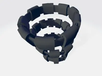 Lower Leg Military Band Low-poly 3D model