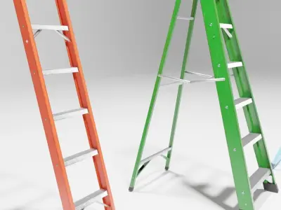 Ladder 3D models low poly 3D model